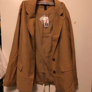 Forever 21 Khaki Career Blazer